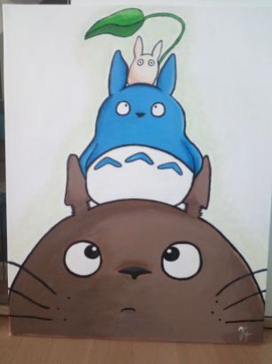 Mein Nachbar Totoro Acrylbild.jpeg